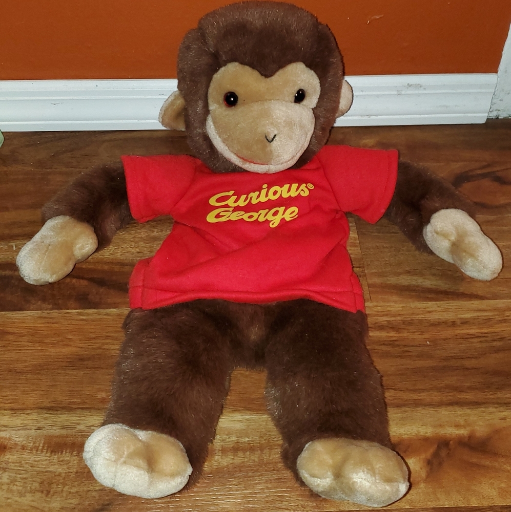 Gund Curious George Plush Zipper Shirt Storage